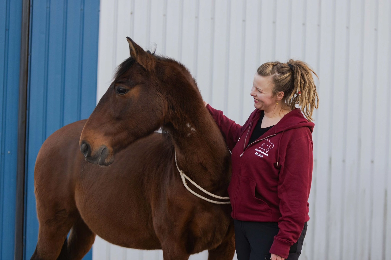 Ankerhof Natürlich-fair-Pferd - Pferdetraining - Pferdetrainer mit Pferd